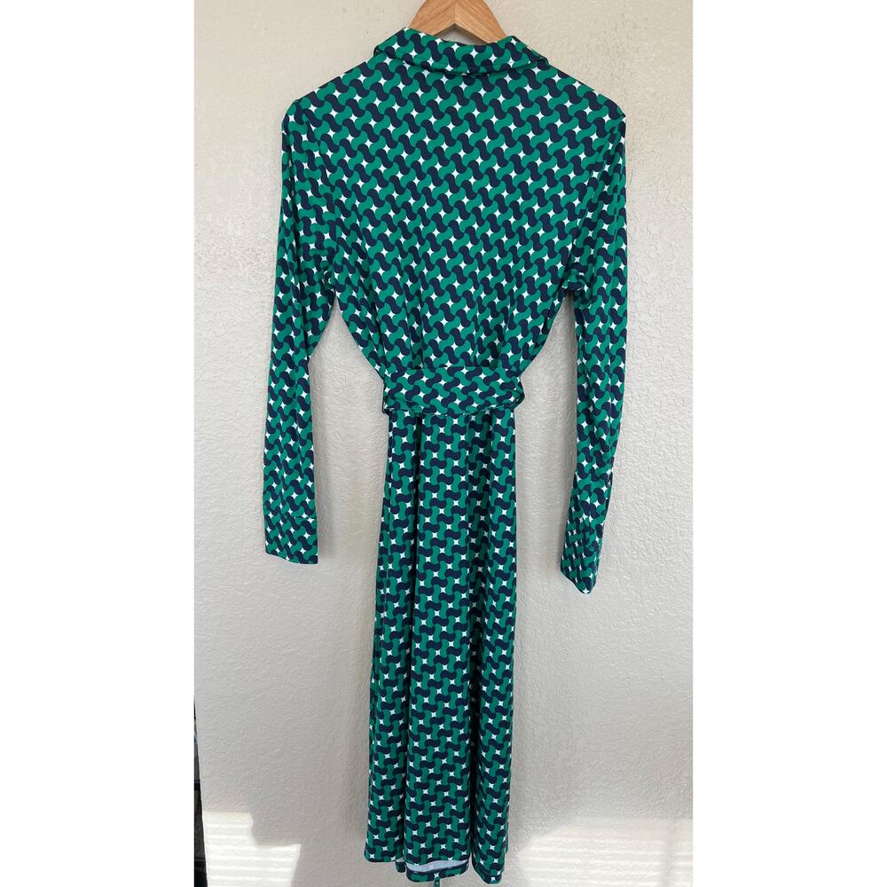 Boden Green Patterned Midi Dress - Picture 10 of 11